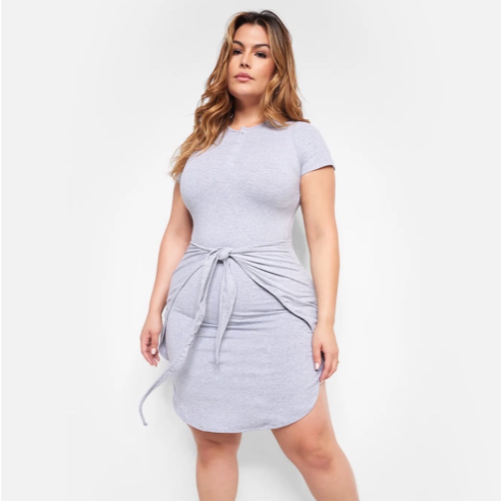 Rebdolls Josie Tie Waist Mini Bodycon Dress